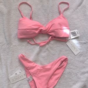 L*SPACE pink bikini, Size S